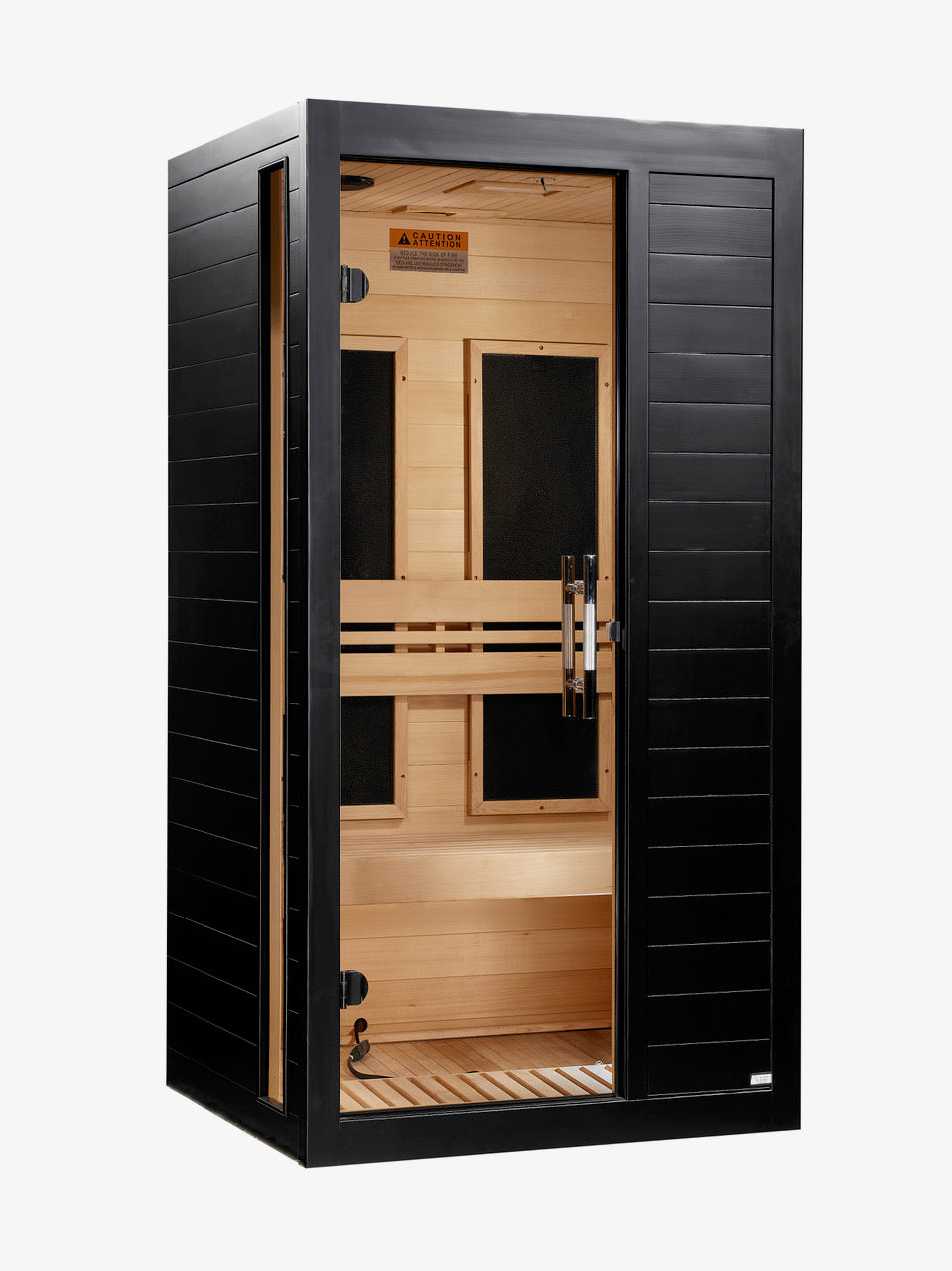 Dynamic Veneto Black Finish 1-2 Person Low EMF Far Infrared