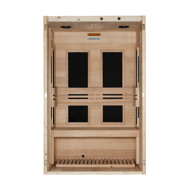 Dynamic Lucca 2-person Low EMF FAR Infrared Sauna