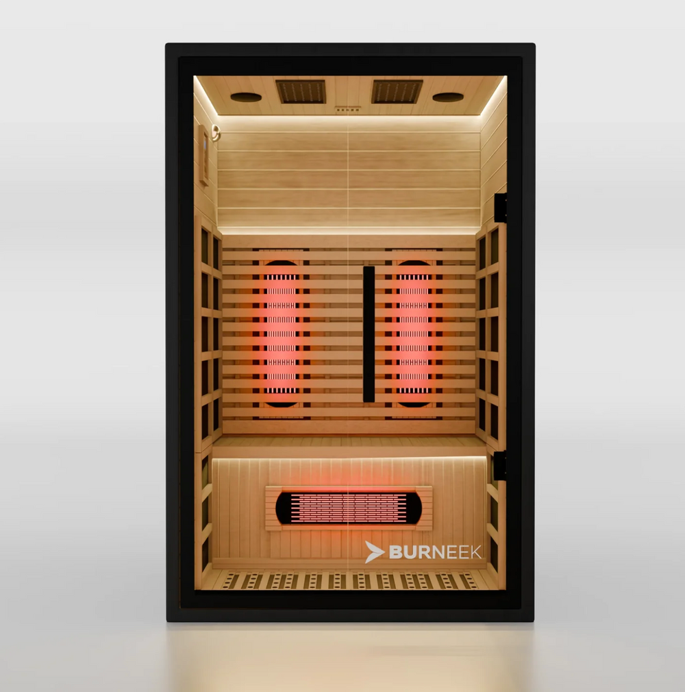 Burneek® Onyxeek: 2-Person Full-Spectrum Quartz Infrared Sauna