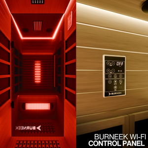 Burneek® Onyxeek: 2-Person Full-Spectrum Quartz Infrared Sauna